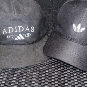 Adidas Black Caps with Logo